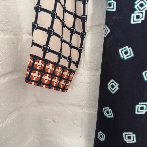 Eliza J Geo Print Belted Shirt Dress – Size 2P (NWT) - Picture 3 of 9